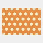  Oranje poka Dot Pattern Inpakpapier Vel (Voorkant 2)