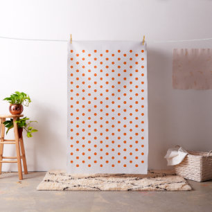 Oranje poka Dots Art Craft Sewing Quilting Fabric Stof