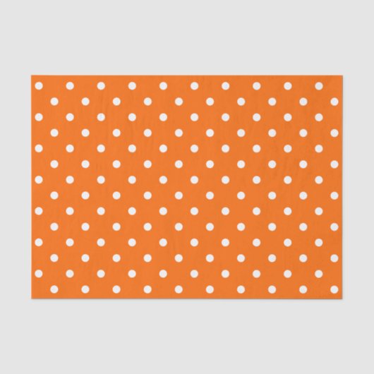 Oranje pokdots papier (Voorkant)