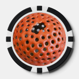 Oranje pokerchip