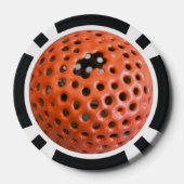 Oranje pokerchip (Achterkant)