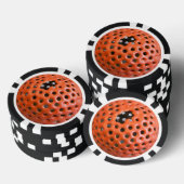 Oranje pokerchip (Opstapeling)