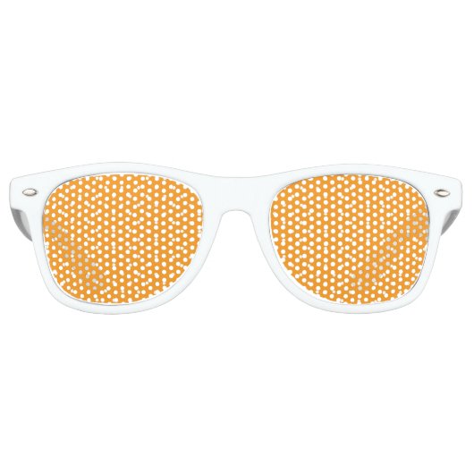 Oranje pokpuntontwerp retro zonnebril (Voorkant)
