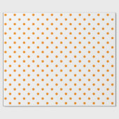 Oranje pokstip op witte grote ruimte cadeaupapier (Vlak)