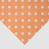 Oranje poladot-papier tissuepapier (Detail)