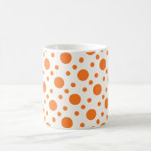 Oranje polaire dot Retro Design Mok (Center)
