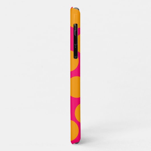 Oranje Polka Dot Case-Mate iPhone Case (Achterkant/links)