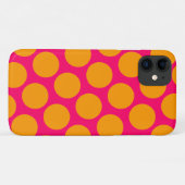 Oranje Polka Dot Case-Mate iPhone Case (Achterkant (horizontaal))
