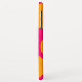 Oranje polka dot Hoesje-mate Hoesje (Achterkant/links)