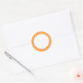Oranje polka dot label (Envelop)