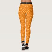 ORANJE POLKA DOT LEGGINGS MET ZWART (Achterkant)