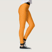 ORANJE POLKA DOT LEGGINGS MET ZWART (Rechts)