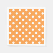Oranje Polka Dot Pattern Servetten (Voorkant)