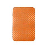 Oranje Polka Dots Bath Mat (Voorkant Verticaal)
