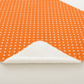 Oranje Polka Dots Sherpa Blanket Deken (3/4)