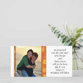 Oranje Polka Dots Sla de datum op Save The Date (Staand voorkant)