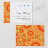 ORANJE POLKA DOTS - VISITEKAARTJE CHUBBY (Voorkant / Achterkant)