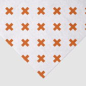 Oranje polka kruist wit tissuepapier (Detail)