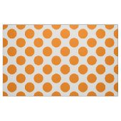 Oranje polka stippen op wit stof (Fat Quarter)