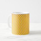 Oranje Polkadot Koffiemok (Voorkant links)