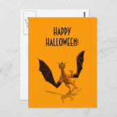 Oranje pomkin Dragon Briefkaart (Voorkant / Achterkant)