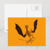 Oranje pomkin Dragon Briefkaart (Voorkant / Achterkant)