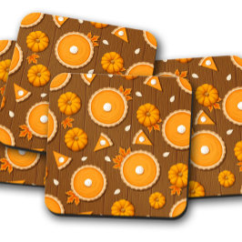 Oranje pomkin Pie | Autumn Pumpkin Cork Onderzette Bier Onderzetter