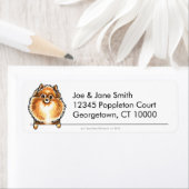 Oranje Pommeren Clean & Simple Etiket (Insitu)