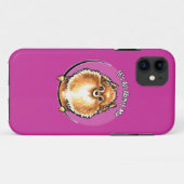 Oranje Pommeren IAAM Case-Mate iPhone Case (Achterkant (horizontaal))