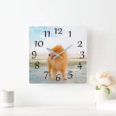 Oranje Pommeren over de val van de muur Vierkante Klok (Huis)