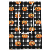 ORANJE POMPKINS MET ZWART- EN WITTE SPEELGOED MEDIUM CADEAUZAKJE (Achterkant)