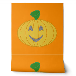 Oranje pompoen behang