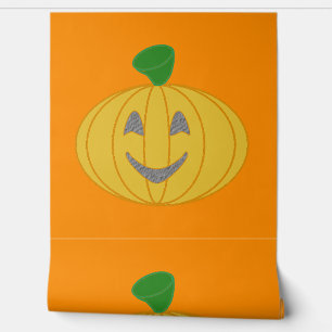 Oranje pompoen behang
