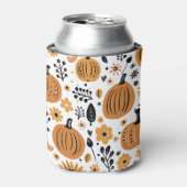 Oranje pompoen blikjeskoeler (Blikje Voorkant)