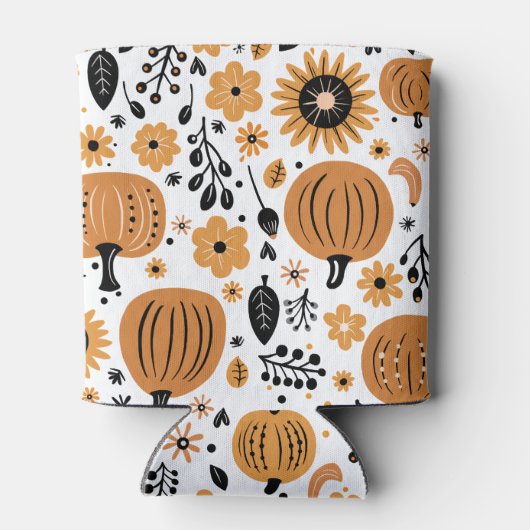 Oranje pompoen blikjeskoeler (Achterkant)