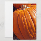 Oranje pompoen briefpapier (Voorkant / Achterkant)