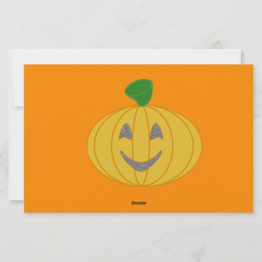 Oranje pompoen briefpapier (Achterkant)