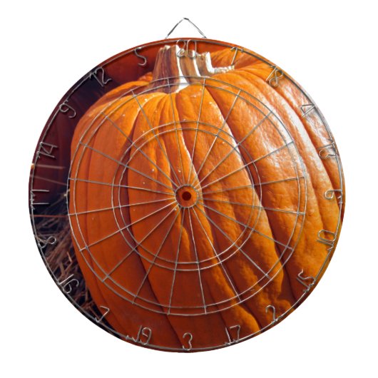 Oranje pompoen dartbord (Voorkant)