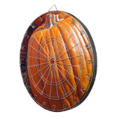 Oranje pompoen dartbord (Voorkant Rechts)