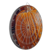 Oranje pompoen dartbord (Voorkant Links)