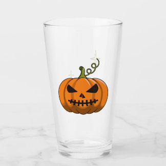 Oranje Pompoen Halloween Glazen Beker