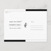 Oranje Pompoen Halloween Herfst Foto Save the Date Aankondigingskaart (Achterkant)