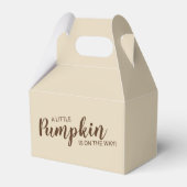 Oranje pompoen Herfst Baby shower Bedankdoosjes (Achterkant)