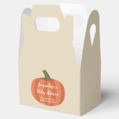 Oranje pompoen Herfst Baby shower Bedankdoosjes (Geopend)