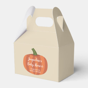 Oranje pompoen Herfst Baby shower Bedankdoosjes