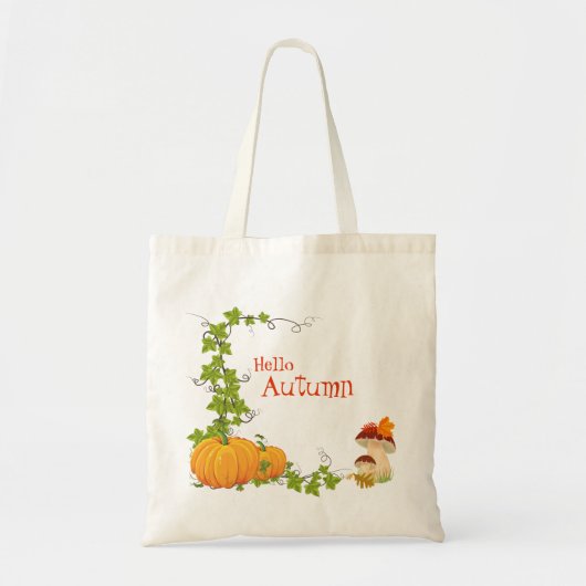 Oranje pompoen herfst Canvas tas (Voorkant)