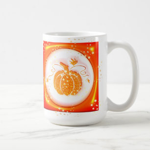 Oranje Pompoen, Herfst, Thanksgiving, Halloween Koffiemok