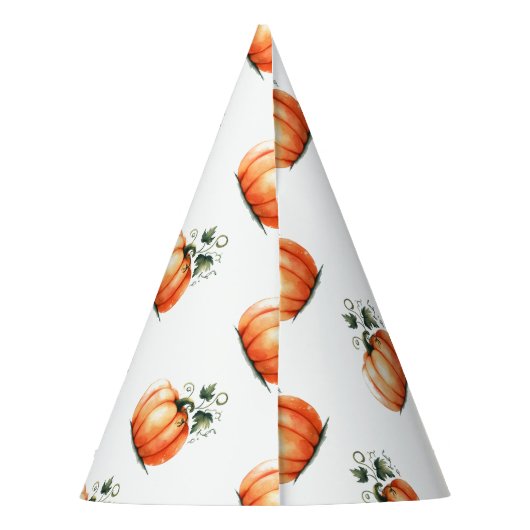 Oranje pompoen Herfst Verjaardag Party Pet Feesthoedjes (Achterkant)