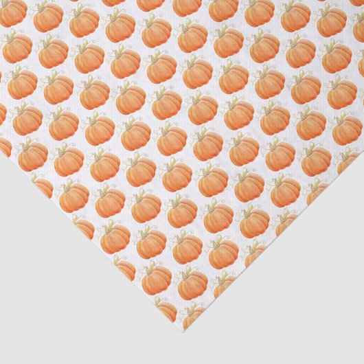 Oranje pompoen herfst waterverf tissuepapier (Detail)