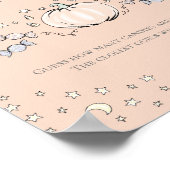 Oranje pompoen Hoeveel Snoepjes Baby shower spel Poster (Hoek)